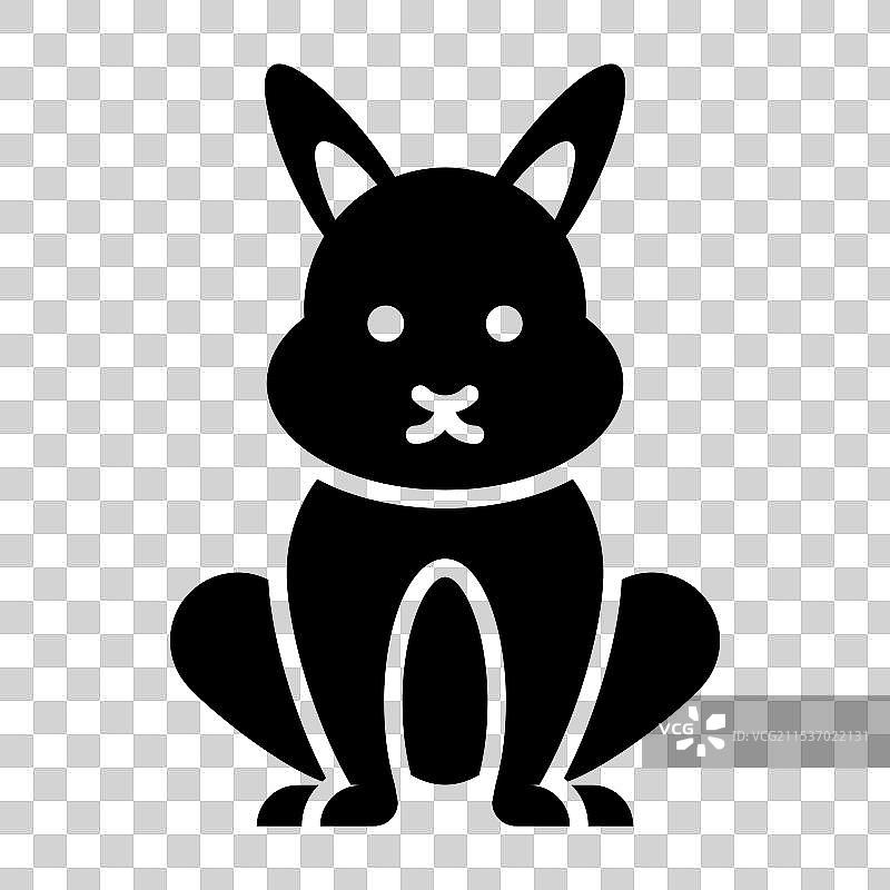 现代风格的松鼠动物生活图标图片素材