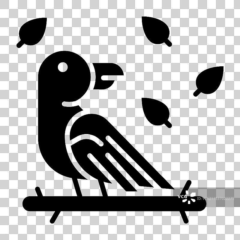 现代风格的麻雀鸟屋麻雀图标图片素材