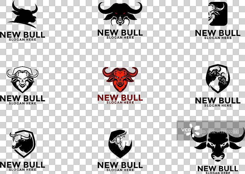 公牛标志设计灵感合集图片素材