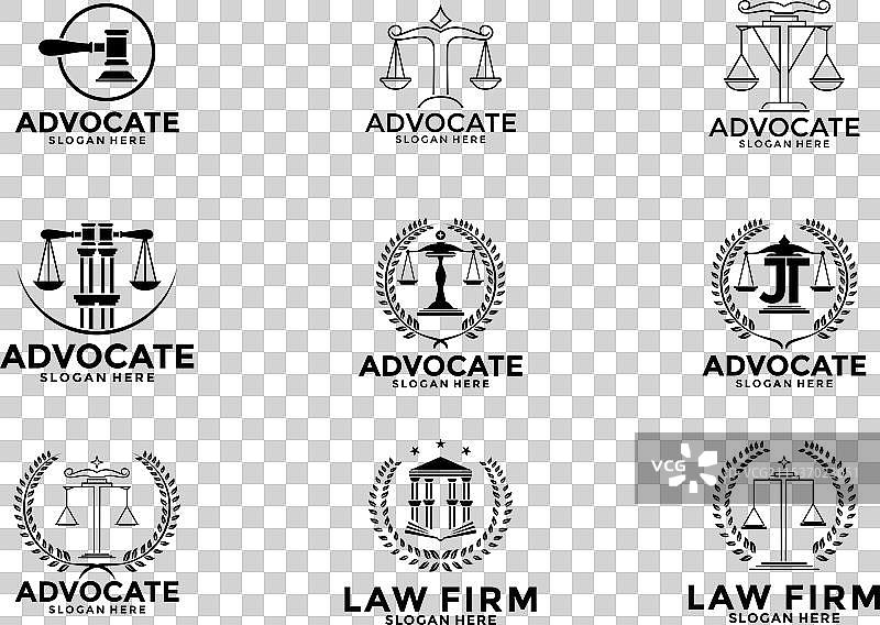 律师事务所标志设计灵感合集图片素材