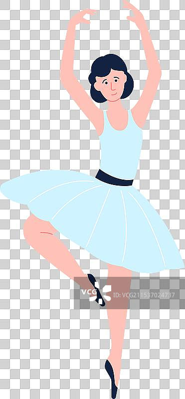 芭蕾舞者彩色角色女性在芭蕾舞中图片素材