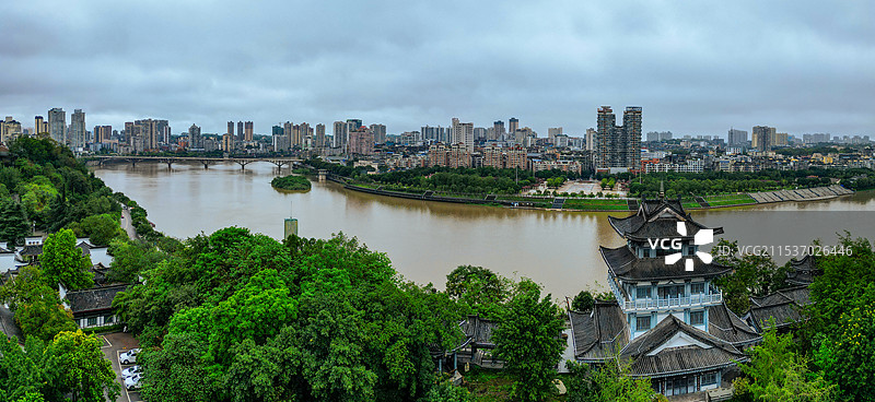 内江 大佛寺 西林大桥 大洲广场 内江外滩 天润大厦 大千园  古西林寺 桐梓大桥图片素材