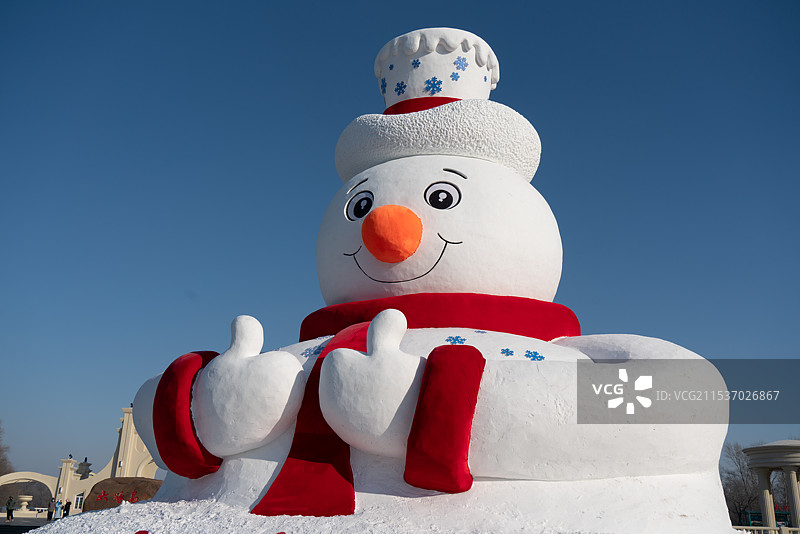 大雪人图片素材