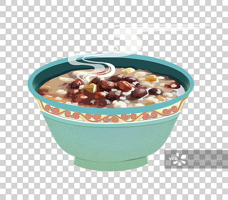 腊八粥手绘元素图片素材