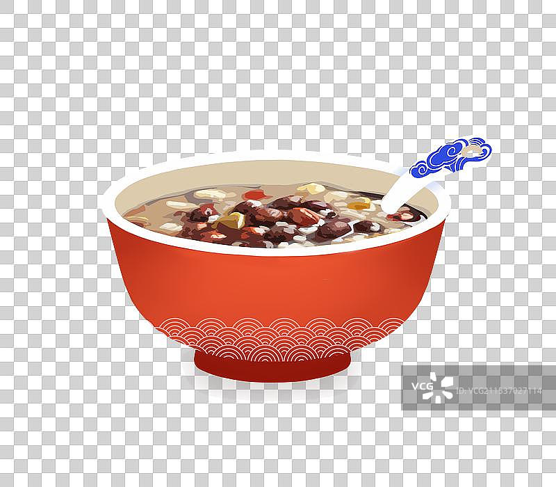 腊八粥国潮风卡通元素图片素材