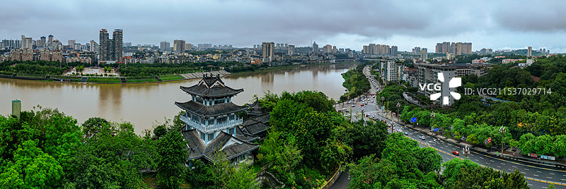 内江 大佛寺 西林大桥 大洲广场 内江外滩 天润大厦 大千园  古西林寺 桐梓大桥图片素材