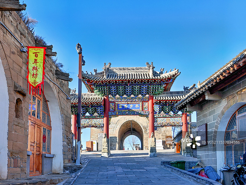 榆林横山区波罗古堡图片素材