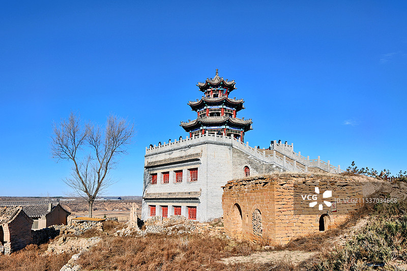 榆林横山区波罗古堡图片素材