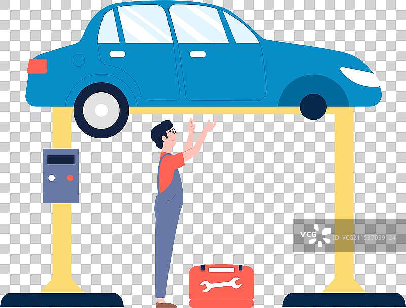 汽车修理车间运输维护与管理图片素材