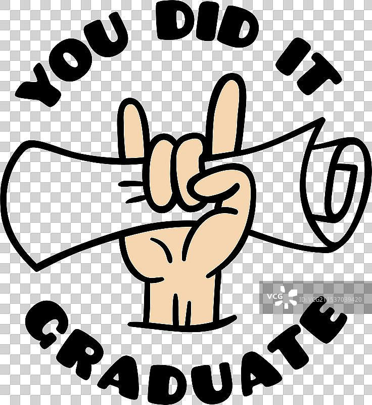 毕业生标志快乐学生贴纸文凭图片素材