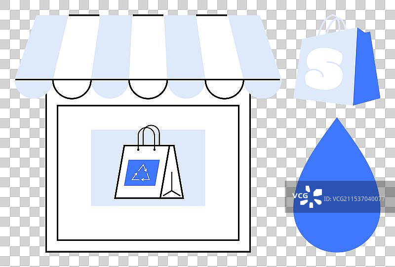 环保购物和图片素材