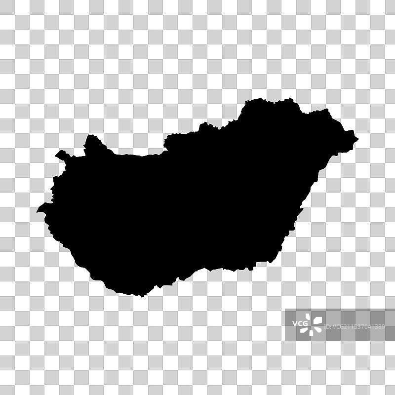 匈牙利地图概念图图片素材