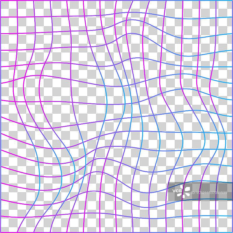 复古赛博朋克线框扭曲网格色彩斑斓图片素材