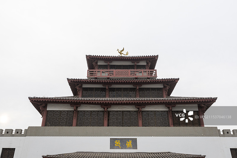 濮阳戚城公园，戚城遗址，第四批全国重点文物保护单位图片素材