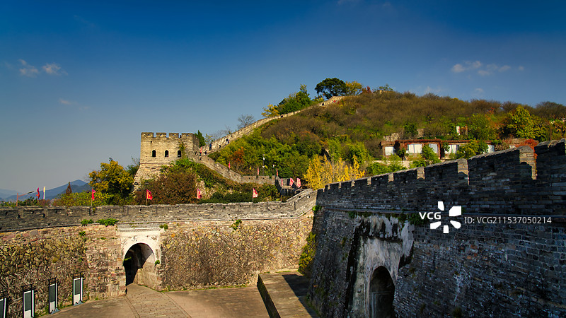 雄伟的古建筑景观-临海古长城图片素材