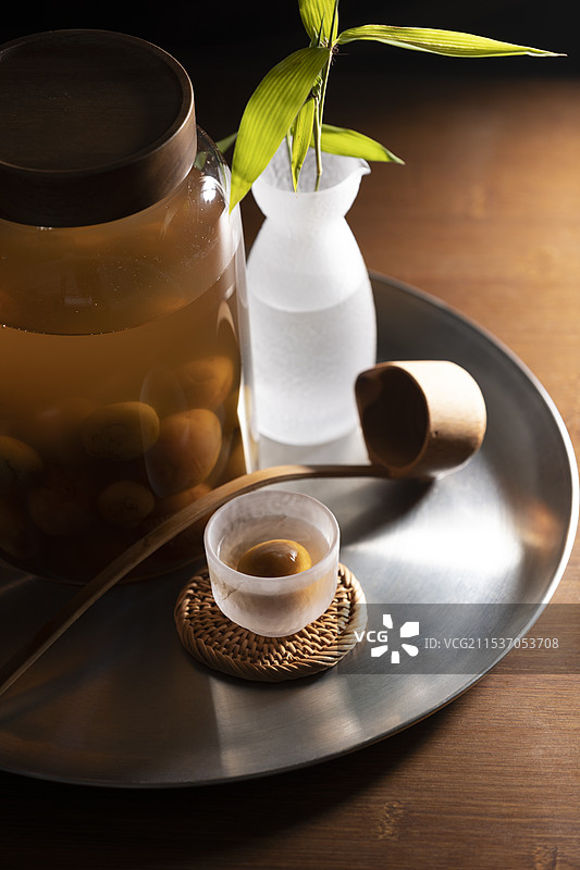 自酿青梅酒图片素材