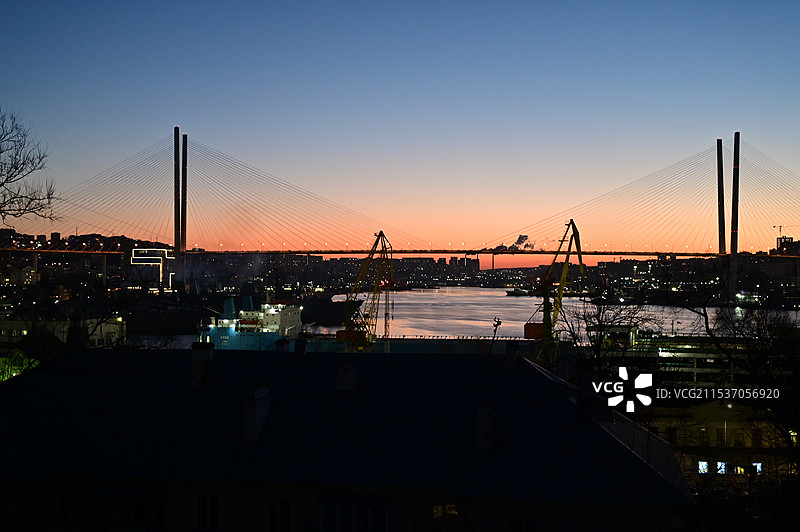 海参崴（符拉迪沃斯托克）金角湾图片素材