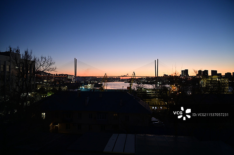 海参崴（符拉迪沃斯托克）金角湾图片素材