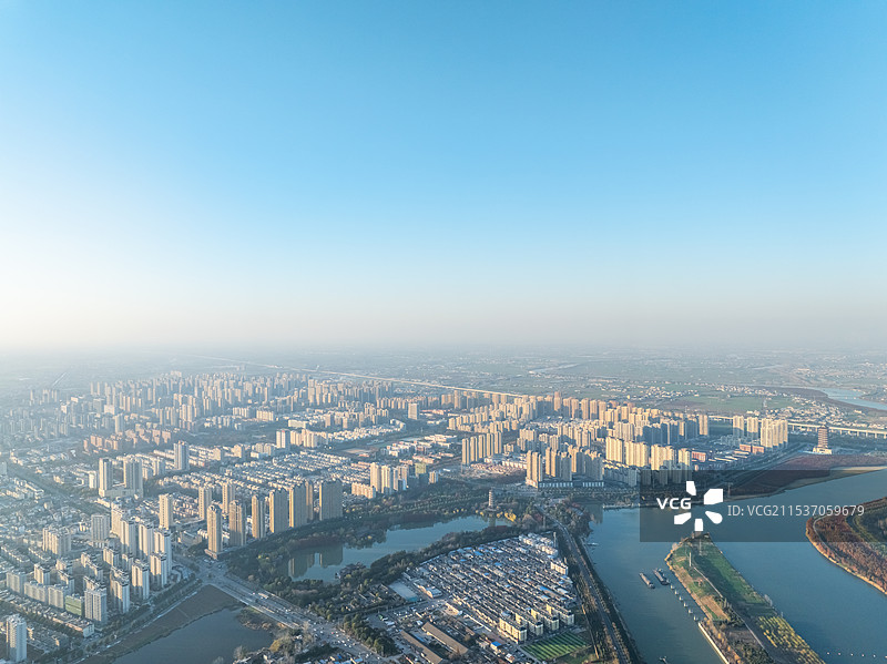 小县城发展风貌，县城风景图片素材