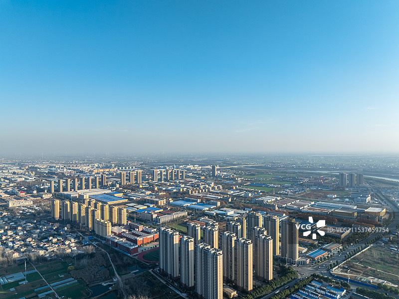 小县城发展风貌，县城风景图片素材