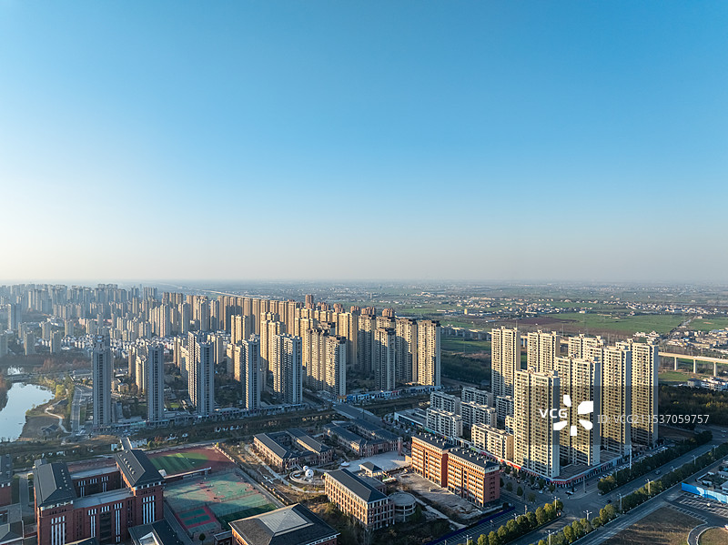 小县城发展风貌，县城风景图片素材