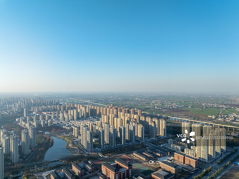 小县城发展风貌，县城风景图片素材