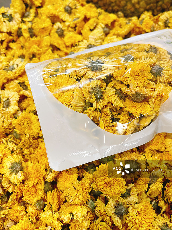 逛超市，花草茶，菊花图片素材