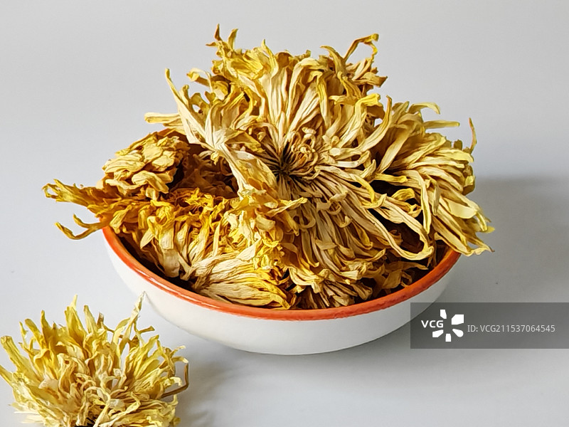 金丝皇菊干菊花特写图片素材
