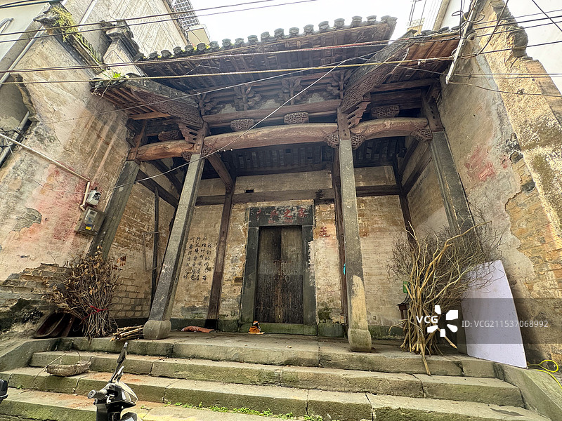 安徽黄山歙县昌溪村图片素材