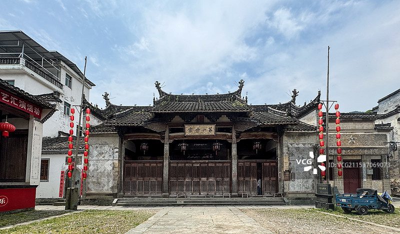 安徽黄山歙县昌溪村图片素材