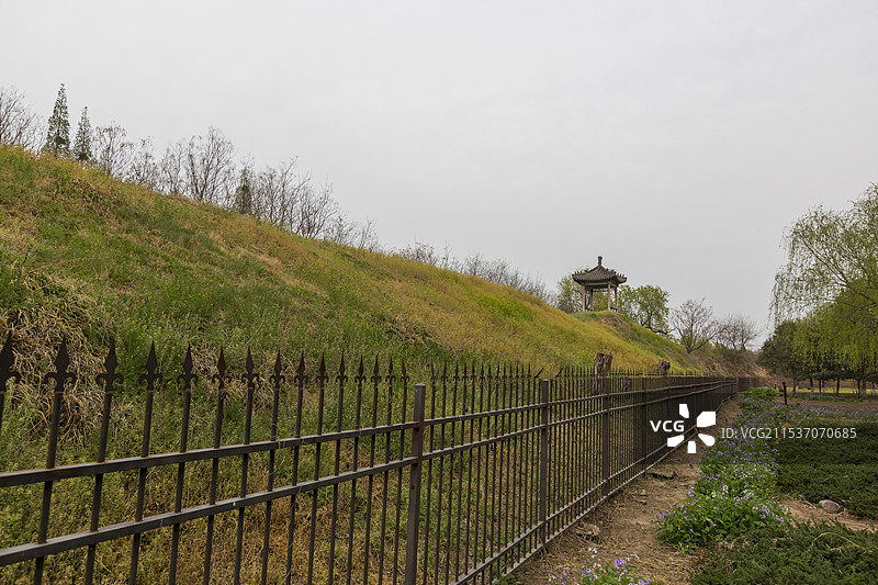 濮阳戚城公园，孔悝城，戚城，戚城遗址，古城残垣，第四批全国重点文物保护单位图片素材