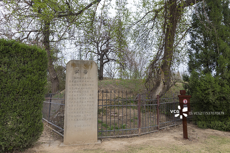 濮阳戚城公园，孔悝城，戚城，戚城遗址，古城残垣，第四批全国重点文物保护单位图片素材