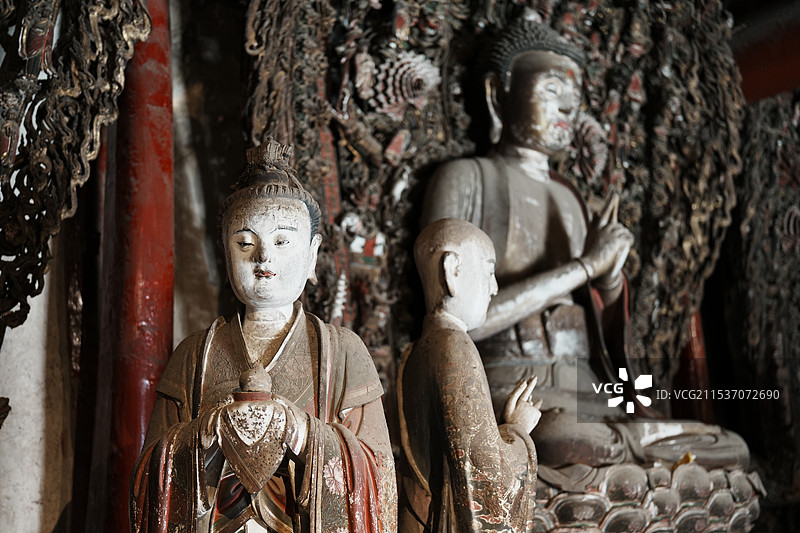 西安蓝田县水陆庵图片素材