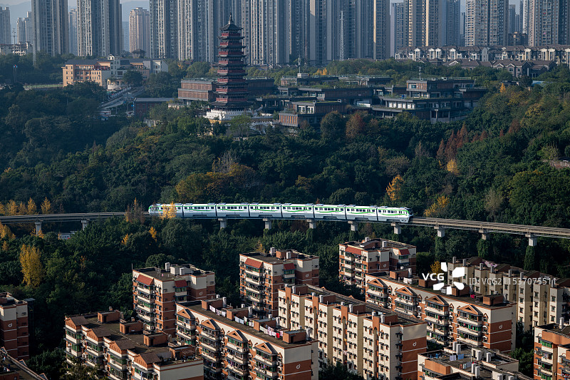 重庆轻轨-2号线图片素材