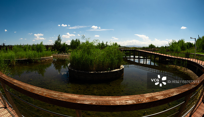 头屯河谷生态景观大道美景尽收眼底（新疆昌吉市））图片素材