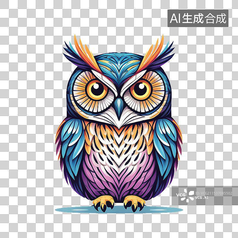 【AI数字艺术】可爱的猫头鹰图片素材