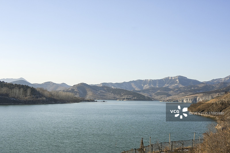 山东淄博淄川区太河水库风光图片素材