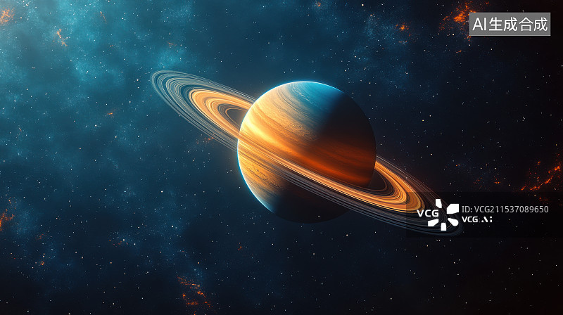 【AI数字艺术】太空地球星球土星星际穿越科幻宇宙图片素材