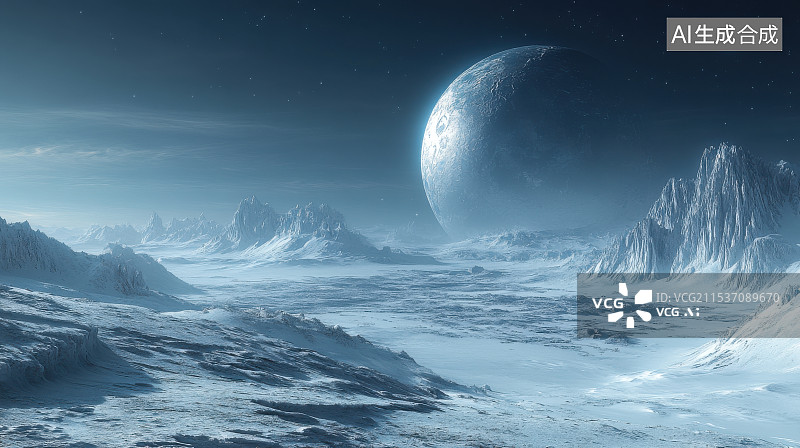 【AI数字艺术】太空地球星球土星星际穿越科幻宇宙图片素材