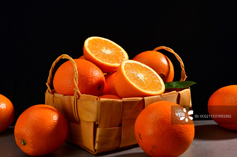 新鲜水果赣南脐橙图片素材