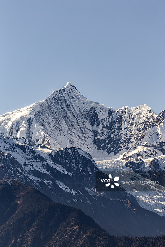下午时分的卡瓦格博峰图片素材