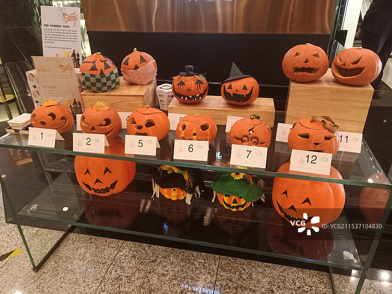 南瓜雕刻图片素材