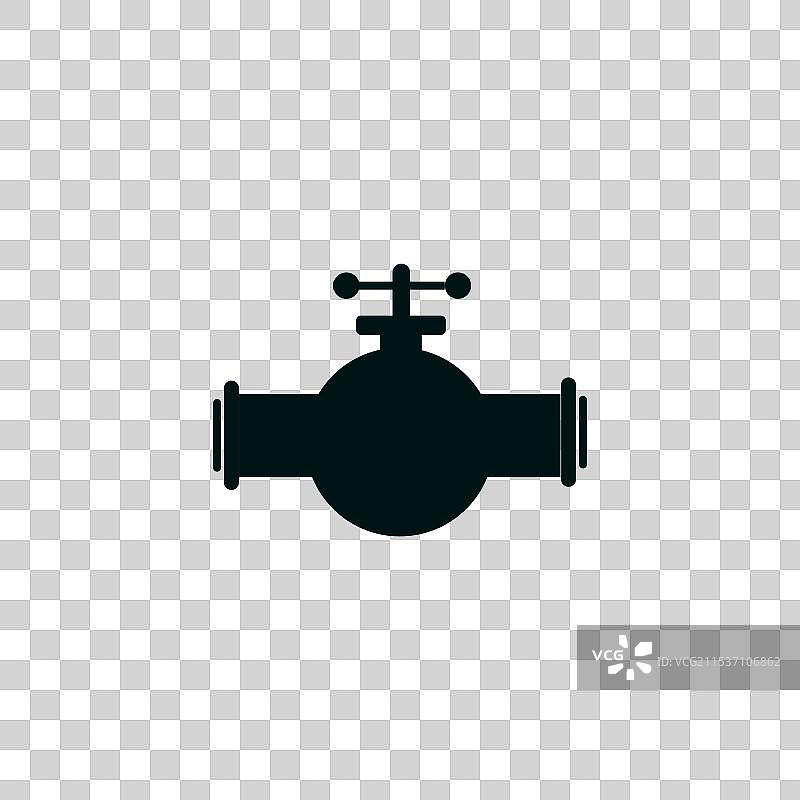 水、油或气管道及配件图片素材