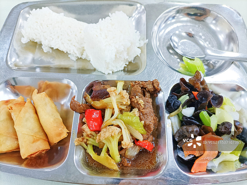 福建福州食堂员工餐图片素材