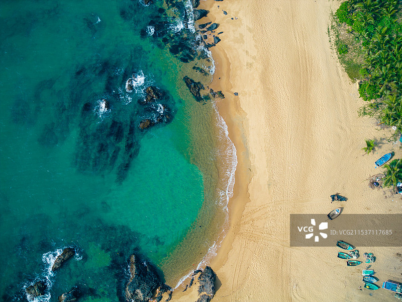 海南岛的海与沙滩图片素材