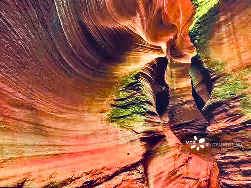 岩层低角度视图图片素材