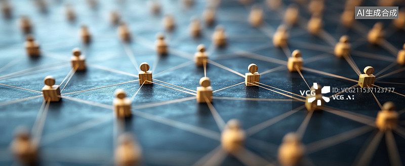 【AI数字艺术】社区、团队合作和团队领导概念图片素材