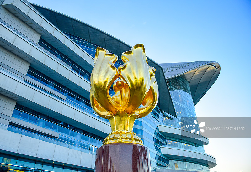 香港特别行政区金紫荆广场图片素材