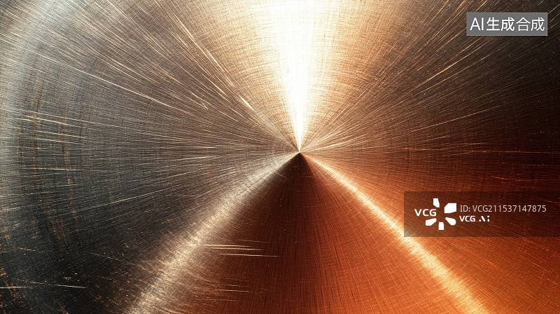 【AI数字艺术】铜质拉丝金属背景图片素材
