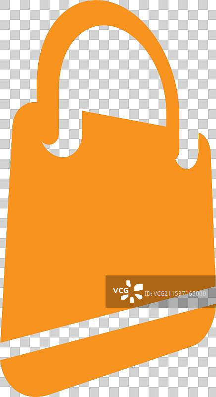 购物袋图标标志设计模板，独立展示图片素材